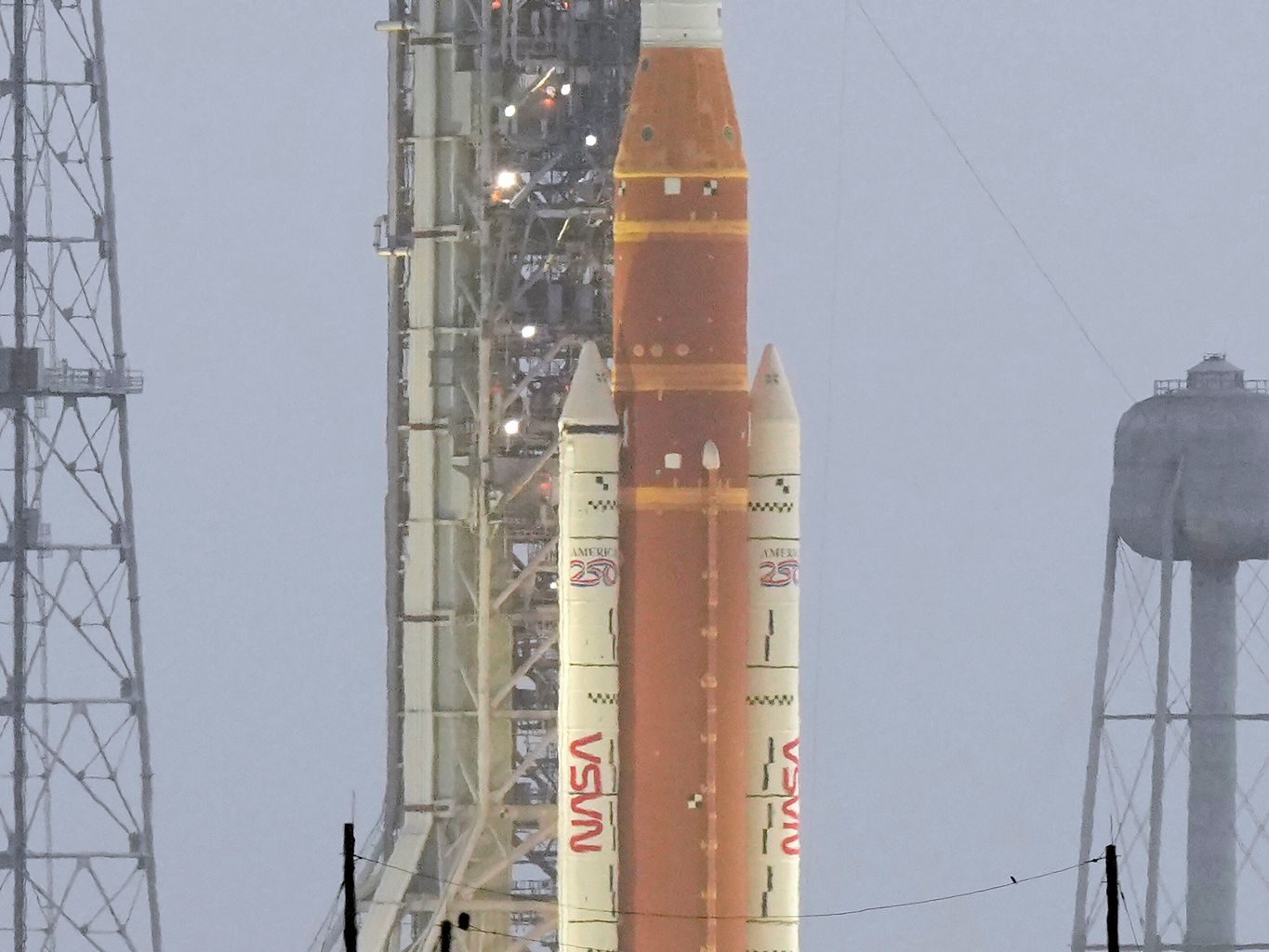 NASA begins fueling rocket to launch astronauts on the first lunar trip in half a century