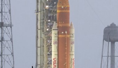 NASA begins fueling rocket to launch astronauts on the first lunar trip in half a century