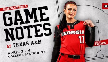 Senior Natalie Ray during a game against Mercer at the Jack Turner Stadium in Athens, Ga. on Wednesday, March 25, 2026.