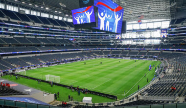 How long will AT&T Stadium use grass surface after FIFA World Cup?
