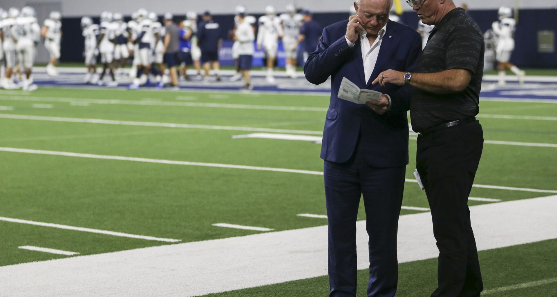 Denton Guyer outfielder Olivia Green (13) gets greeted by her teammates after hitting a home run against Denton Braswell during a District 5-6A softball game played at Denton Braswell High School on Tuesday, March 24, 2026, in Aubrey. (Steve Nurenberg / Special Contributor)
