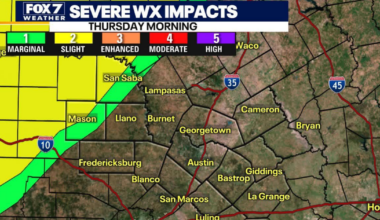 Potential severe storms overnight, early Thursday