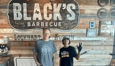 Skateboarding legend Tony Hawk visited The Original Black's BBQ in Austin on March 31.