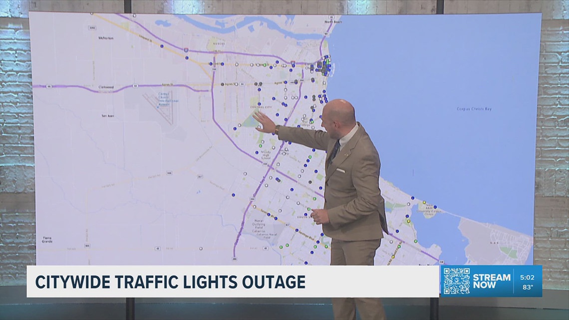 Traffic chaos in Corpus Christi after signal failures hit dozens of intersections