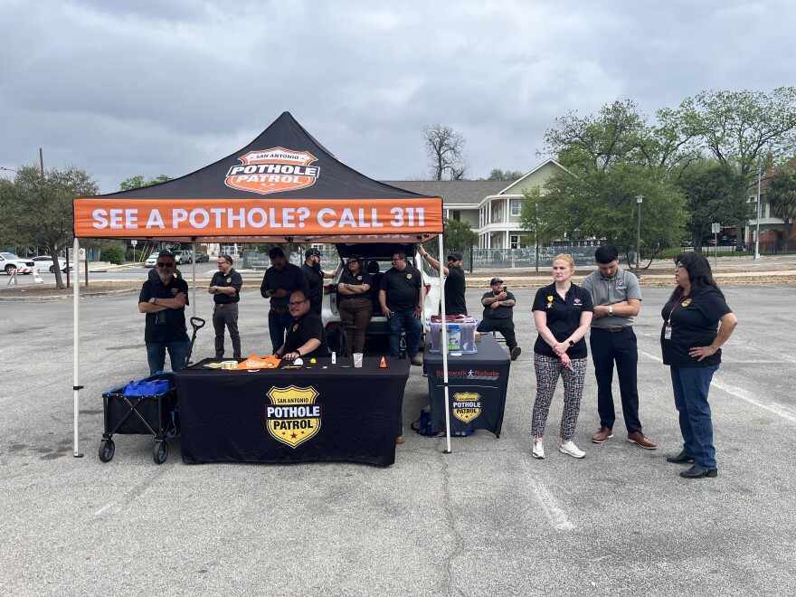 The Pothole Patrol sets up shop to kick-off this month's Blitz