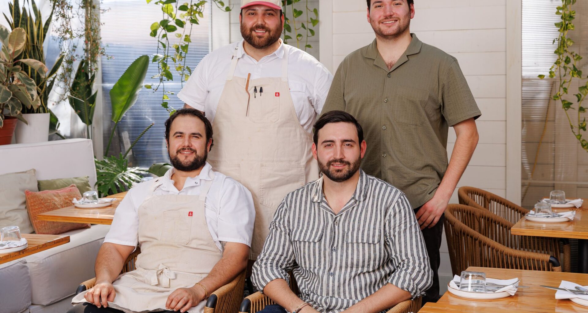 Emil Oliva, from top left, Alec Oliva, Emiliano Santibanez and Axel Oliva run the Peruvian restaurant Leche de Tigre, which is located on East Cevallos Street near San Antonio’s Southtown neighborhood.