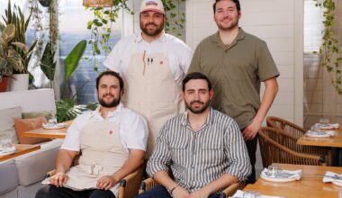 Emil Oliva, from top left, Alec Oliva, Emiliano Santibanez and Axel Oliva run the Peruvian restaurant Leche de Tigre, which is located on East Cevallos Street near San Antonio’s Southtown neighborhood.