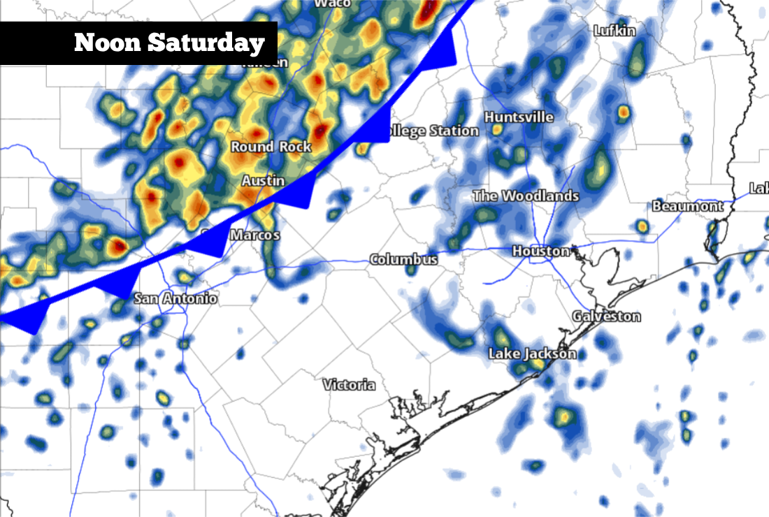 South Texas cold front to bring strong storms. Here’s the latest.