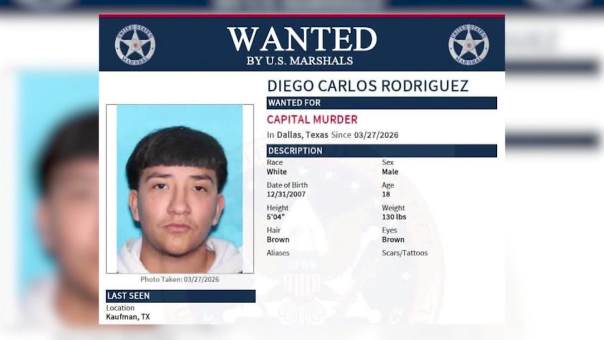Kaufman County search underway for 18-year-old murder suspect – NBC 5 Dallas-Fort Worth