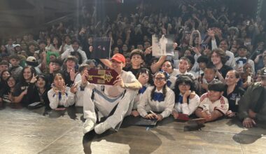 Peso Pluma visits Clemens High School in Schertz before concert