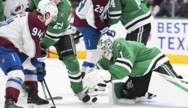 Forney players celebrate after defeating Southlake Carroll in a Class 6A Division II state semifinal game at Mesquite Memorial Stadium on Saturday, April 4, 2026, in Mesquite. Forney defeated Southlake Carroll 1-0.