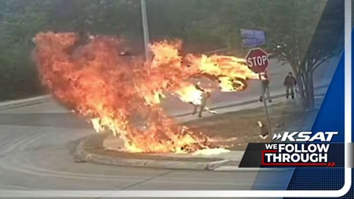 Residents concerned about speeding after West Side neighborhood motorcycle crash ends in flames