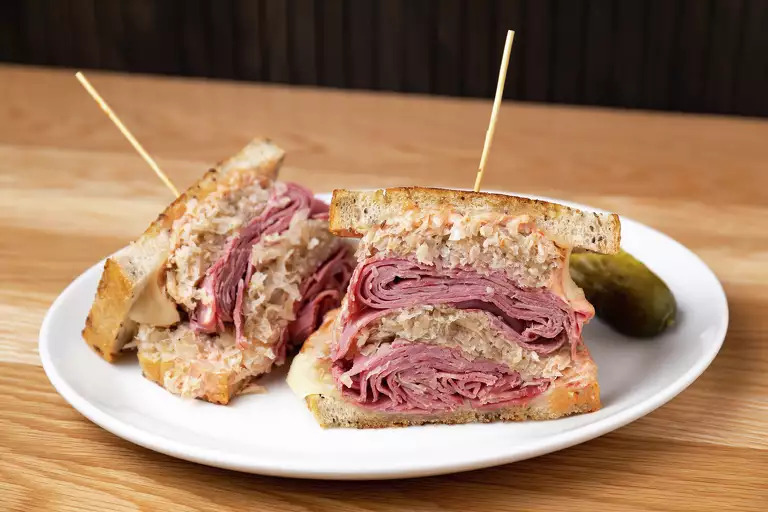 One of Katz's Deli's sandwiches. The beloved downtown Austin 24-hour deli is slated to reopen in Texas' capital city within the next few years.