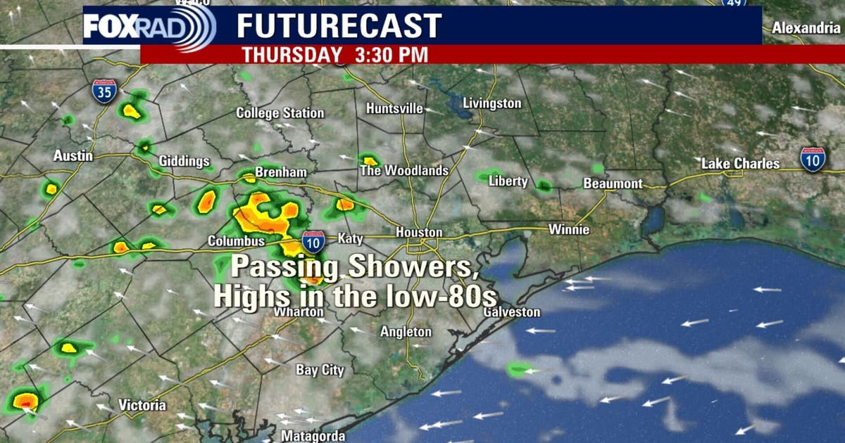 Houston weather: Pleasant Wednesday in the 80s, showers expected late in the week