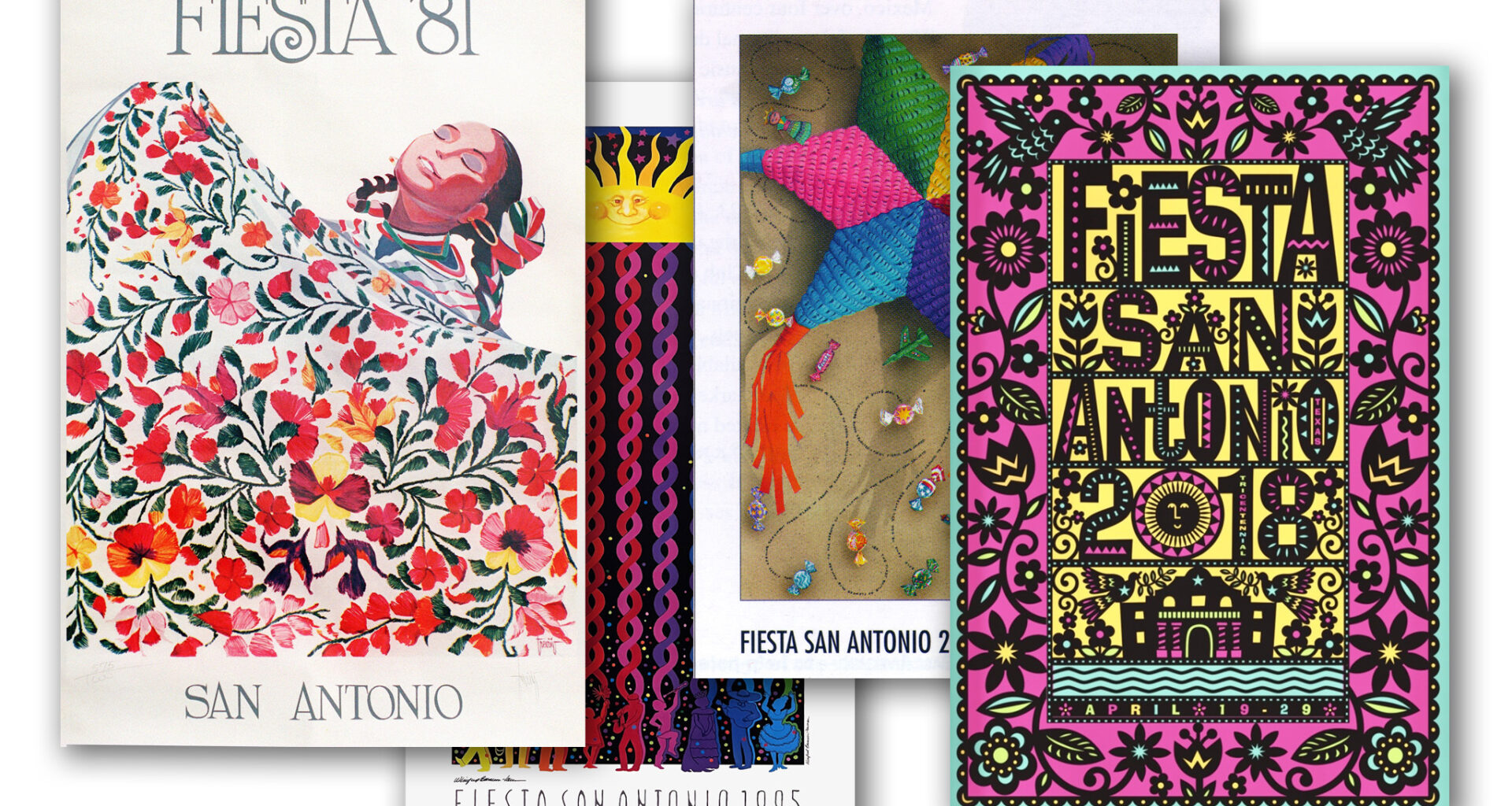 See every Fiesta San Antonio poster from 1981 to 2026