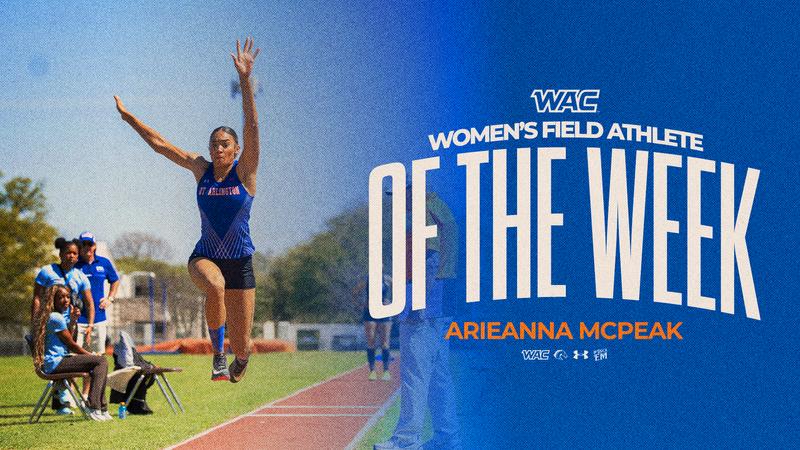 Mcpeak Earns WAC Field Athlete of the Week Honors