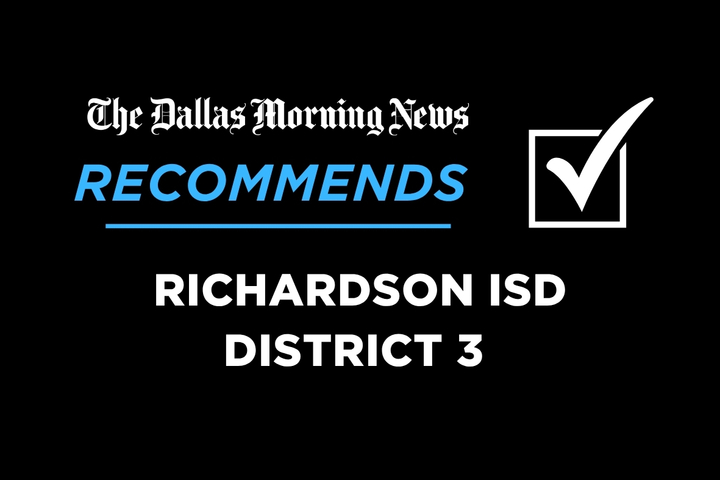 Richardson ISD, District 3, election recommendation