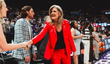 Bailey Maupin preparing to shoot the ball. Texas Tech Women's Basketball vs ASU on March 1, 2026 (Photo by Adele Clarke/Texas Tech Athletics)