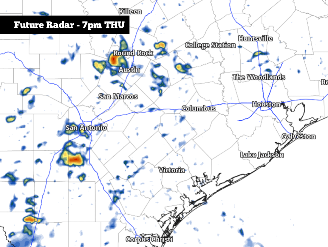 Scattered storms possible in South Texas Thursday. Here’s when.