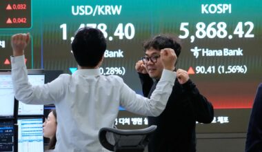 Asian stocks mostly higher and oil gains ahead of planned U.S.-Iran ceasefire talks