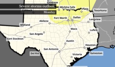 Houston storm chances rise with severe weather risk across Texas