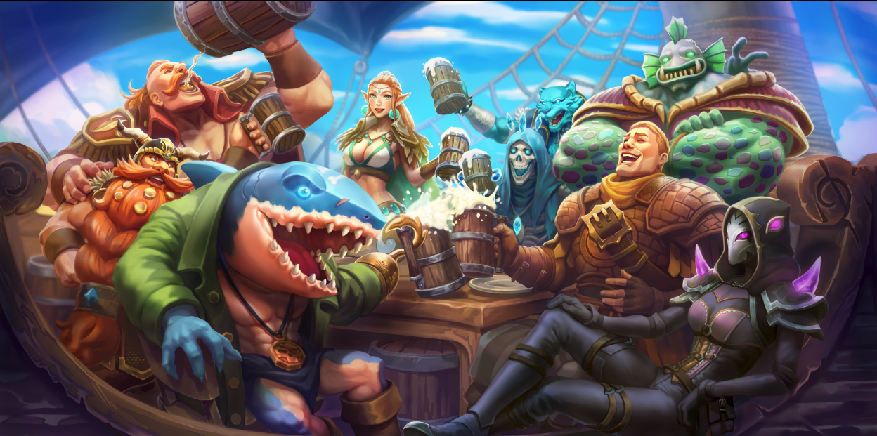 Art from Golden Sails, a pirate-themed multiplayer online battle arena video game from Dallas-based studio Psychedelic Games. 