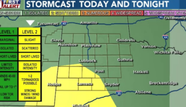 Scattered storms moving across area, quieter Sunday