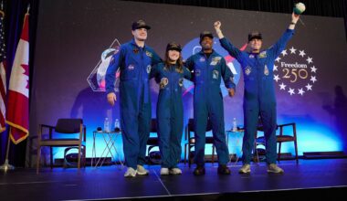 Artemis II astronauts make emotional return to Houston