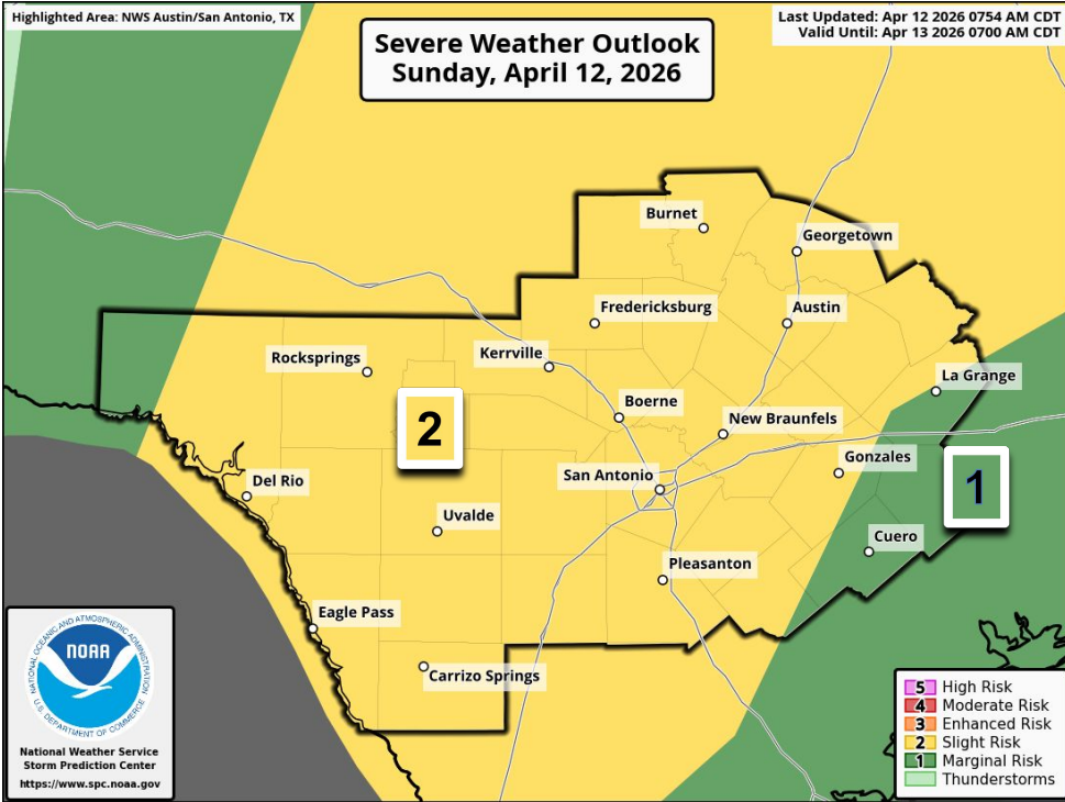 Flood watch issued for Austin area counties: Travis, Williamson, Hays