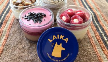 A selection of desserts from Laika Cheesecake &amp; Espresso.