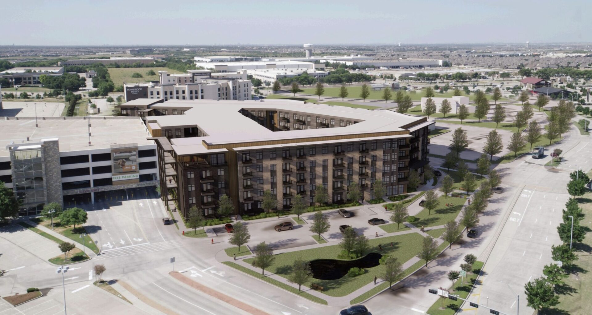 The Jefferson Grandscape II will have 172 one-bedroom units, 86 two-bedroom units, 11 studio units and eight three-bedroom units, according to the news release.