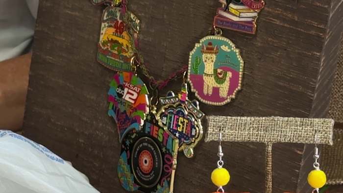 Old San Antonio Fiesta medals find new life as hats, jewelry, wreaths and more