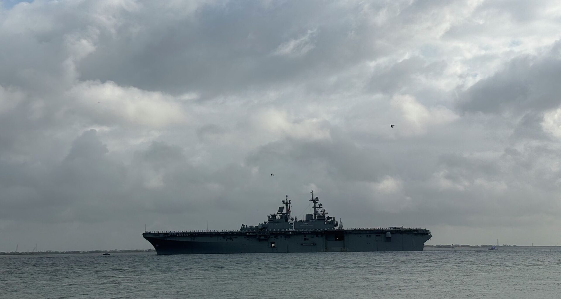 U.S. Navy ships parade through Texas Gulf Coast city