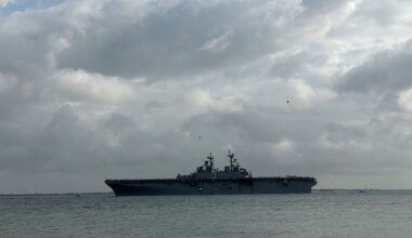 U.S. Navy ships parade through Texas Gulf Coast city