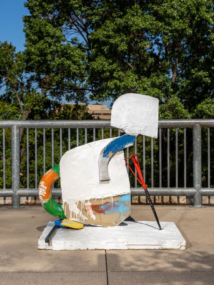 "Untilted" by Eddie Martinez was exhibited on the Katy Trail through a partnership with the Nasher Sculpture Center.