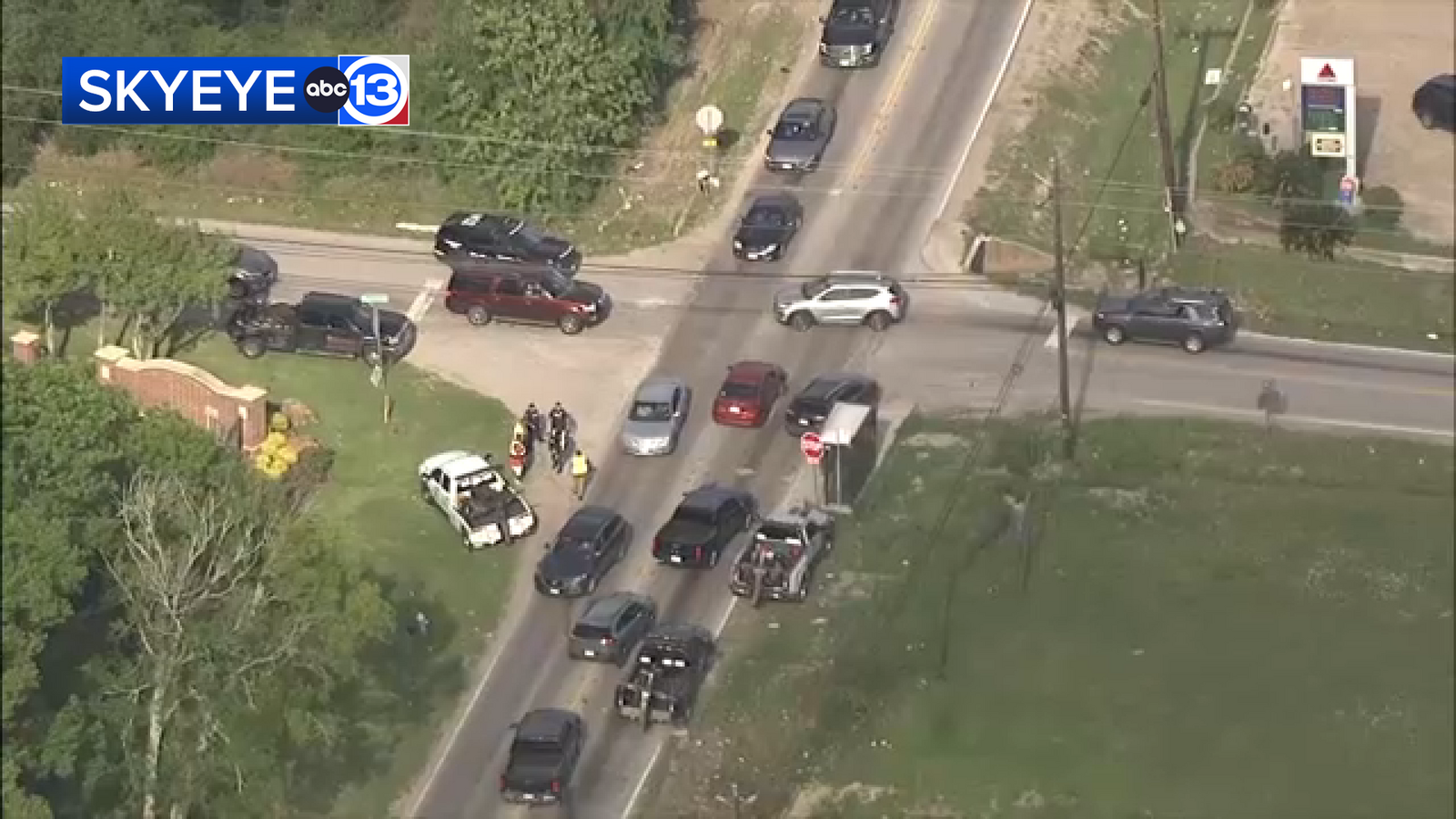 Stolen vehicle police chase: SkyEye images show end of police chase involving vehicle Houston police say was stolen