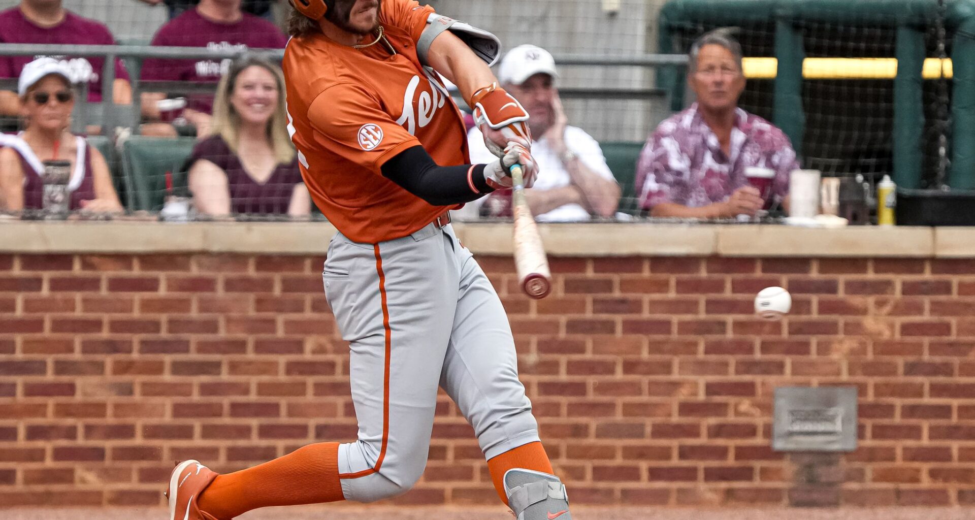 Texas OF Aiden Robbins ranks among SEC's top hitters this season