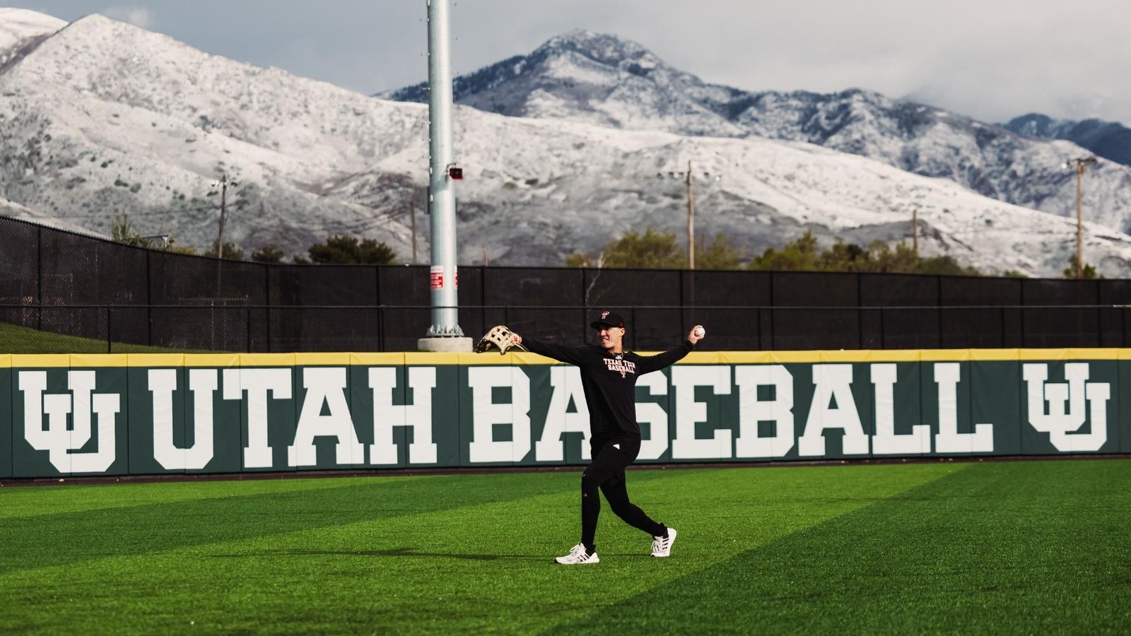 Texas Tech Freshman Linkin Garcia takes a swing during a Wednesday night contest against UIW