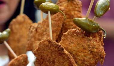 Fried chicken on a stick.