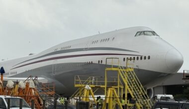 Trump’s Qatari jet flies over Texas, Oklahoma under ‘Vader 01’