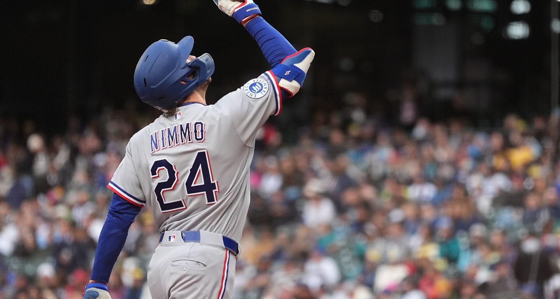 Nimmo hits leadoff homer, deGrom works 4 scoreless innings as Rangers beat Mariners 5-0