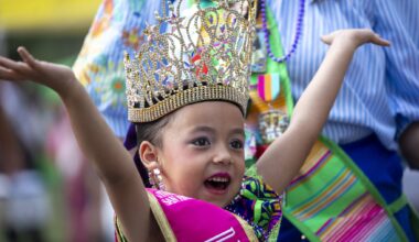 Fiesta Fiesta 2026 kickoff at Travis Park in San Antonio