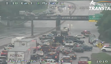 High water slows down East Freeway traffic