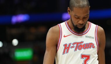 Kevin Durant out for Game 1 of Rockets-Lakers with bruised knee
