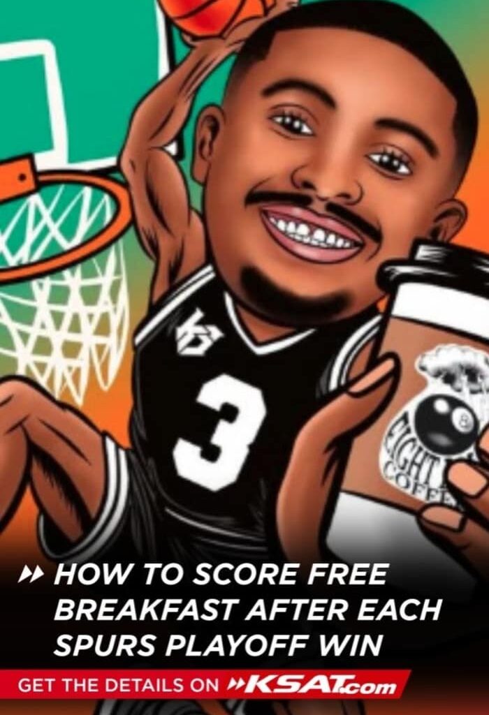 How to score free breakfast items after each Spurs win this postseason