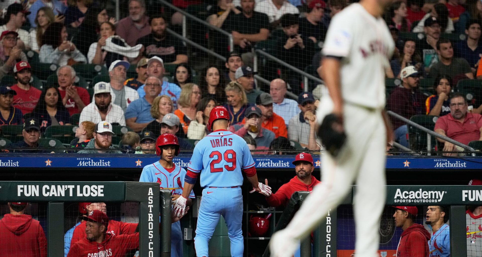 Cardinals slug 3 homers to beat the Astros 7-5 and extend winning streak to 4 games