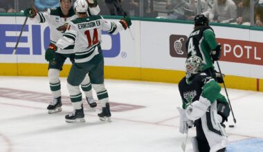Texas Rangers starting pitcher Nathan Eovaldi looks to the outfield after allowing a solo home run against Seattle Mariners' Luke Raley during the sixth inning of a baseball game, Saturday, April 18, 2026, in Seattle.