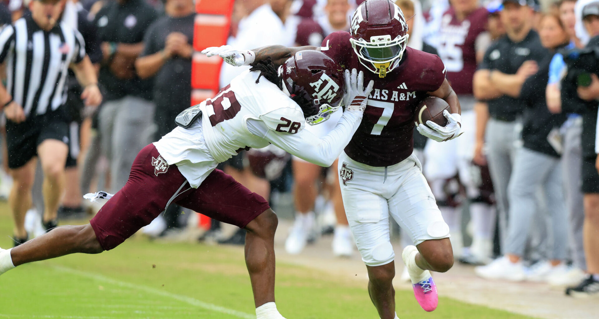 Texas A&M football newcomer Isaiah Horton among spring game highlights