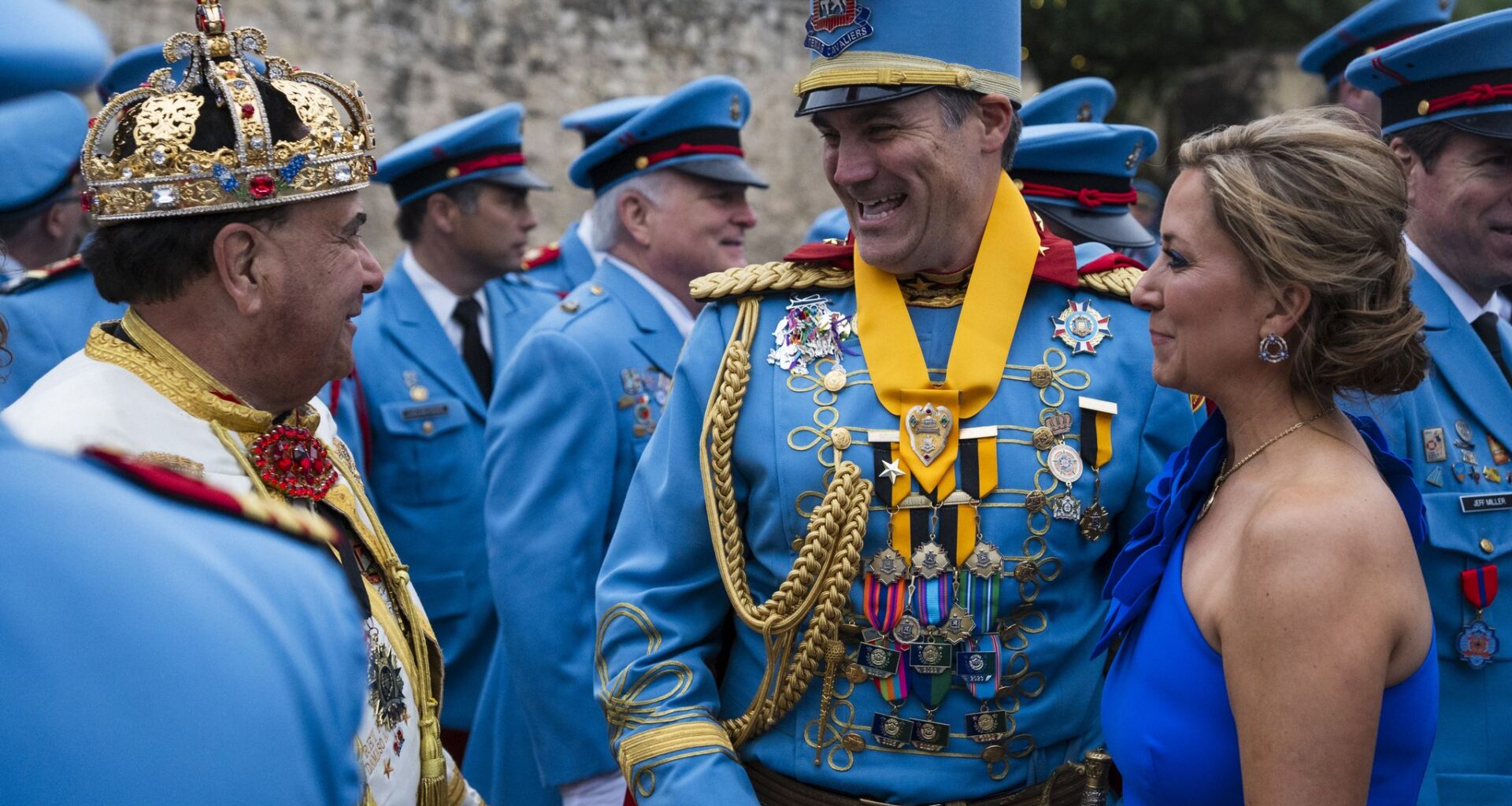 See photos of King Antonio 103 invested at Alamo Plaza for Fiesta 2026