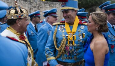 See photos of King Antonio 103 invested at Alamo Plaza for Fiesta 2026